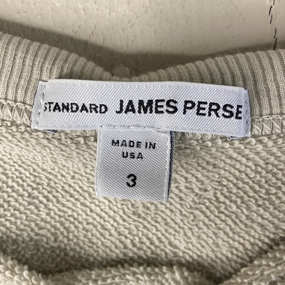 James Perse Los Angeles cotton sweatshirt size 3 NWOT vintage fleece boxy - Picture 3 of 11